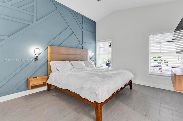 142 SW 204th Ave, Pembroke Pines, FL 33029 - bedroom featuring lofted ceiling and wood finished floors