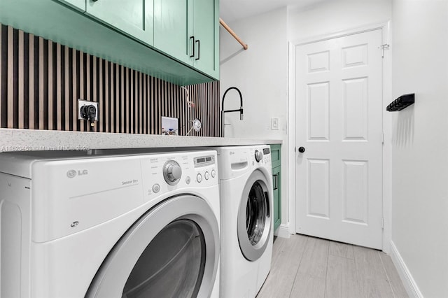 142 SW 204th Ave, Pembroke Pines, FL 33029 - laundry room featuring cabinet space and washing machine and clothes dryer