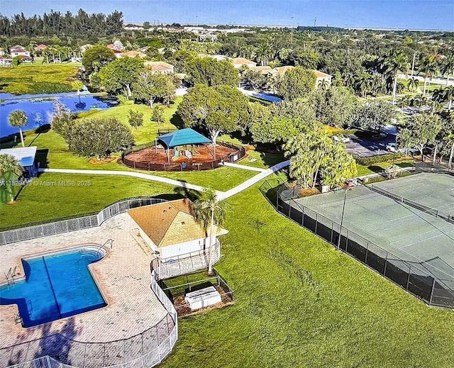 142 SW 204th Ave, Pembroke Pines, FL 33029 - drone / aerial view of a pool