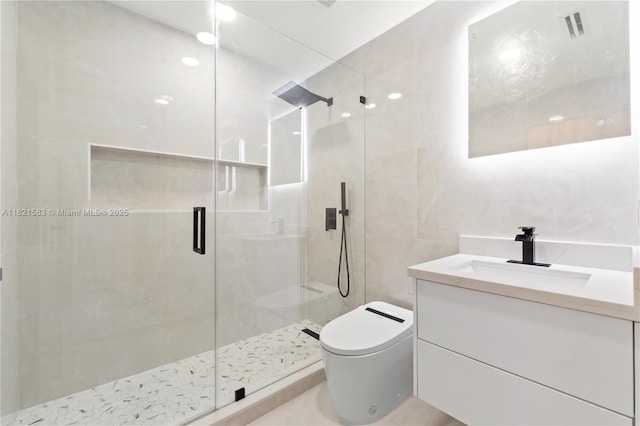3002 SW 151st Ct, Miami, FL 33185 - full bathroom with a stall shower and vanity