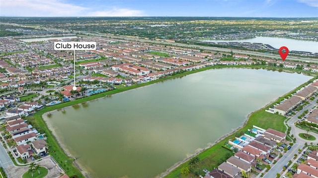 10129 W 32nd Ln, Hialeah, FL 33018 - aerial overview of property's location featuring a large body of water and nearby suburban area