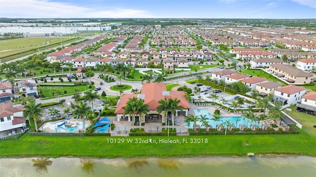 10129 W 32nd Ln, Hialeah, FL 33018 - aerial view of residential area featuring a nearby body of water