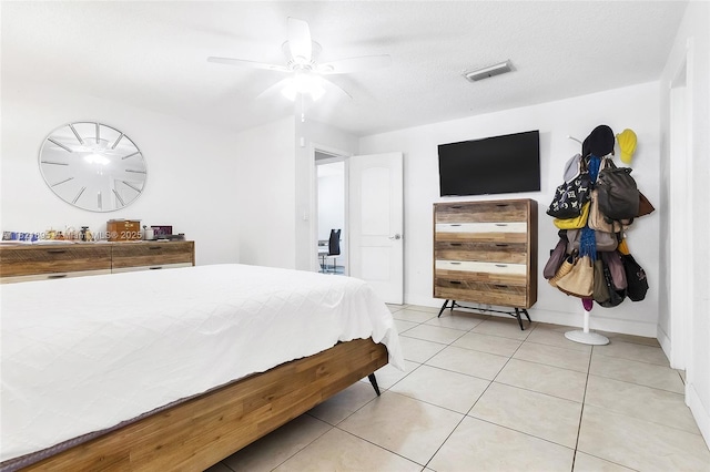 3430 NW 16th St, Miami, FL 33125 - bedroom with light tile patterned flooring and a ceiling fan
