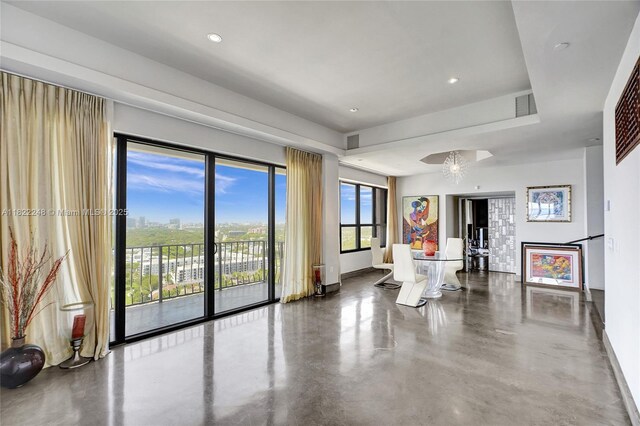 780 NE 69th St Unit T-1A, Miami, FL 33138 - living room with concrete floors and recessed lighting