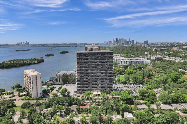 780 NE 69th St Unit T-1A, Miami, FL 33138 - drone / aerial view of skyline and a large body of water