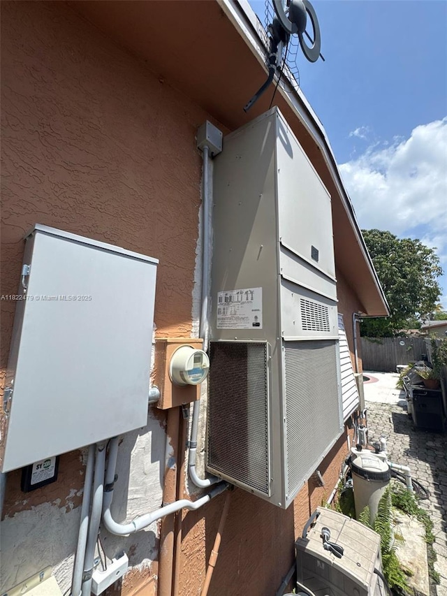 6211 SW 9th Pl, North Lauderdale, FL 33068 - exterior view of electric meter and stucco siding