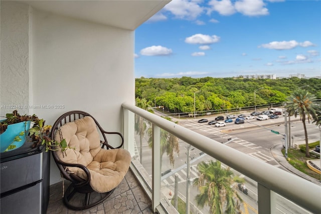 13499 Biscayne Blvd Unit 703, North Miami, FL 33181 - balcony featuring a forest view