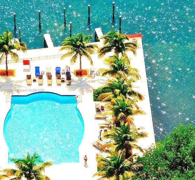 2101 Brickell Ave Unit 1711, Miami, FL 33129 - view of swimming pool with a patio