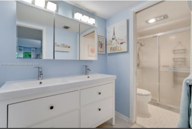 4650 Kittiwake Ct Unit 4650, Boynton Beach, FL 33436 - full bathroom with double vanity and a shower stall