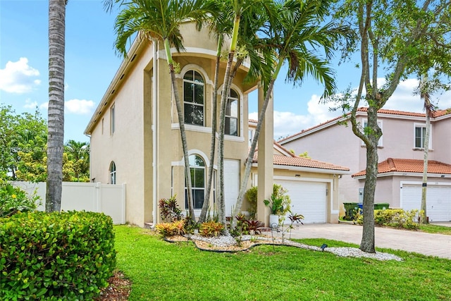 1745 NW 77th Ave, Pembroke Pines, FL 33024 - mediterranean / spanish-style house featuring stucco siding, driveway, and an attached garage