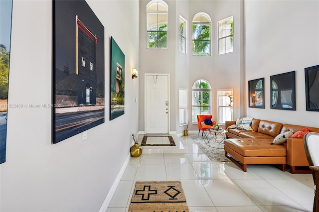 1745 NW 77th Ave, Pembroke Pines, FL 33024 - foyer entrance featuring a high ceiling and tile patterned flooring