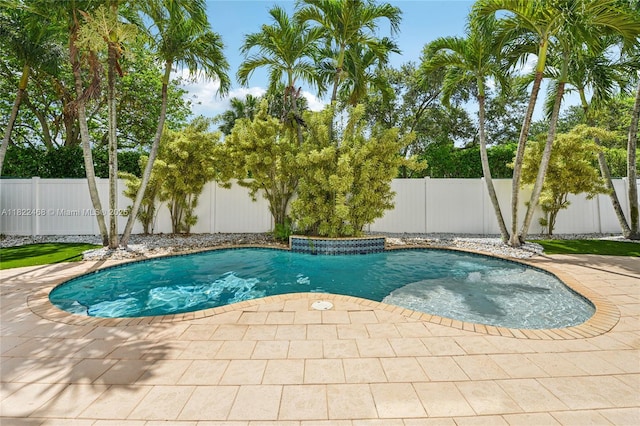 1745 NW 77th Ave, Pembroke Pines, FL 33024 - view of swimming pool featuring a fenced backyard and a patio