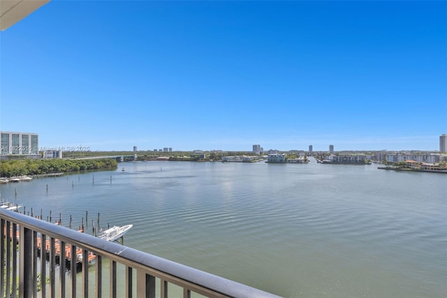 17100 N Bay Rd Unit 1904, Sunny Isles Beach, FL 33160 - water view with nearby urban area and a dock