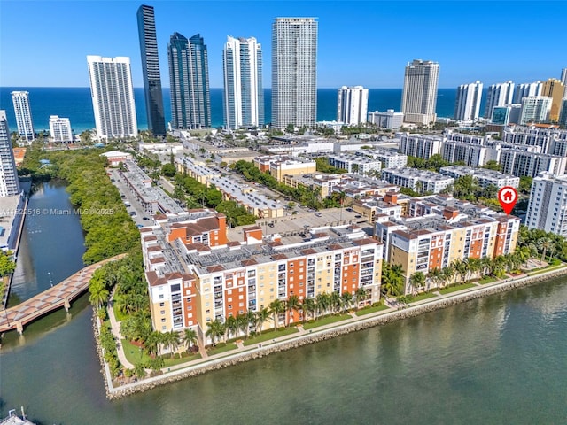 17100 N Bay Rd Unit 1904, Sunny Isles Beach, FL 33160 - aerial view of a large body of water and city skyline