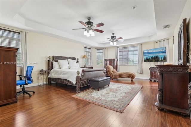 13006 SW 196th St, Miami, FL 33177 - bedroom featuring a raised ceiling and wood finished floors