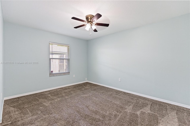 1712 Melvin Ave, Orlando, FL 32806 - spare room with dark carpet and ceiling fan