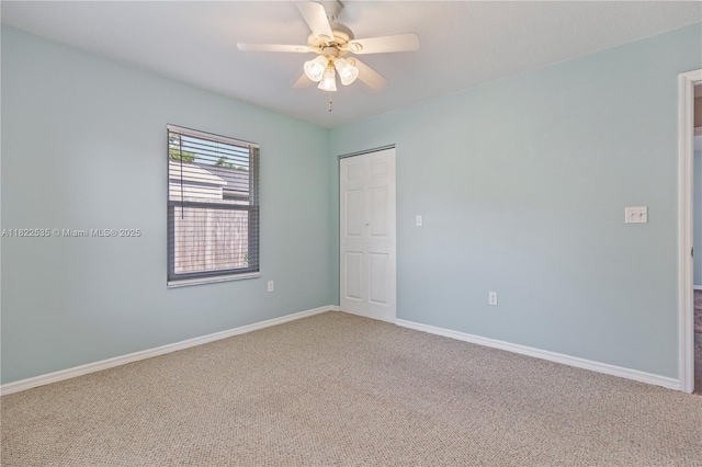 1712 Melvin Ave, Orlando, FL 32806 - spare room featuring carpet floors and ceiling fan