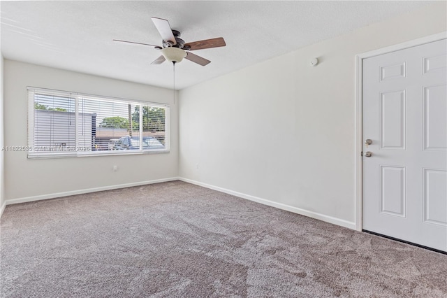 1712 Melvin Ave, Orlando, FL 32806 - carpeted empty room featuring a ceiling fan and baseboards