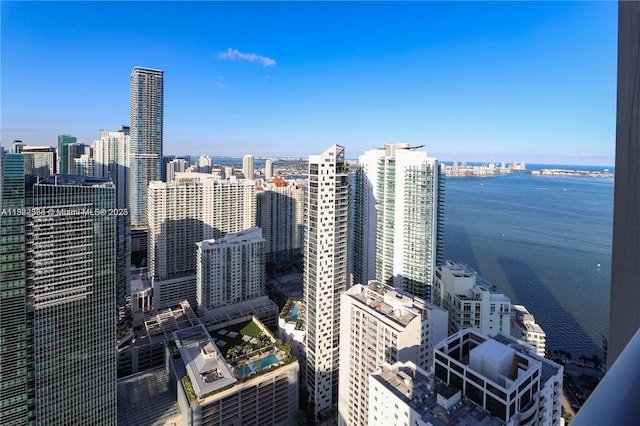 1425 Brickell Ave Unit 48C, Miami, FL 33131 - city view featuring a large body of water
