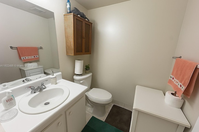 801 SW 133rd Ter Unit 308K, Pembroke Pines, FL 33027 - half bath with tile patterned flooring and vanity