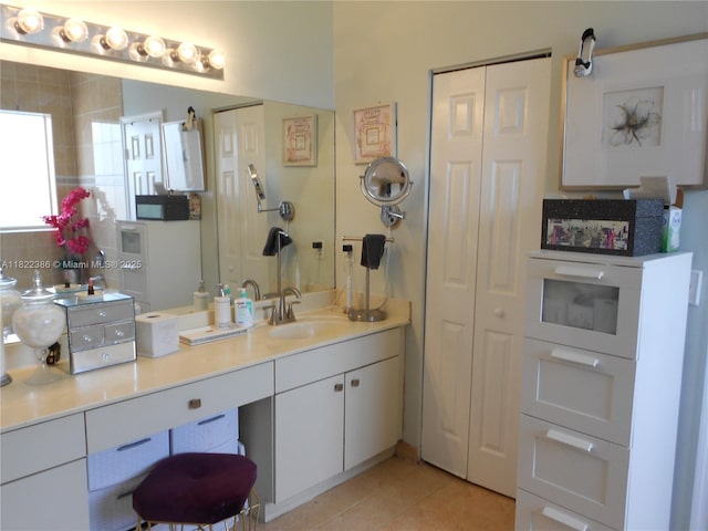 12940 SW 142nd Ter, Miami, FL 33186 - bathroom featuring tile patterned flooring and vanity
