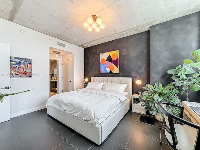 3301 NE 1st Ave Unit H1215, Miami, FL 33137 - bedroom with dark tile patterned floors