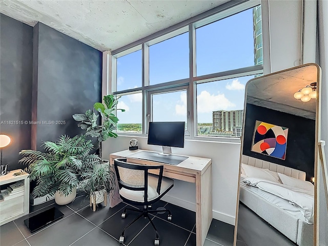 3301 NE 1st Ave Unit H1215, Miami, FL 33137 - office area with baseboards