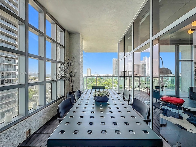 3301 NE 1st Ave Unit H1215, Miami, FL 33137 - balcony featuring a view of city and outdoor dining area