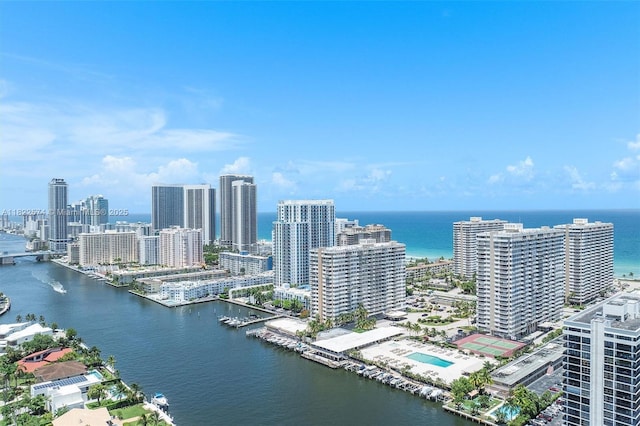 1965 S Ocean Dr Unit 6Q, Hallandale Beach, FL 33009 - aerial view of a nearby body of water and skyline