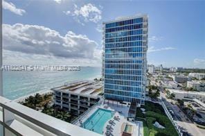 6801 Collins Ave Unit 1402Door 1412L, Miami Beach, FL 33141 - water view featuring nearby urban area
