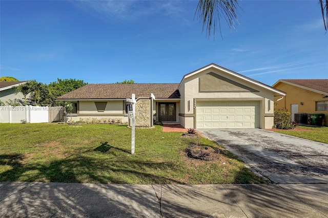 7220 NW 44th Ct, Lauderhill, FL 33319 - ranch-style house with stucco siding, driveway, and an attached garage