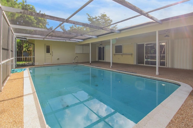 1531 SW 67th Ter, Plantation, FL 33317 - swimming pool with ceiling fan and a patio