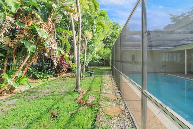 1531 SW 67th Ter, Plantation, FL 33317 - fenced yard featuring a lanai