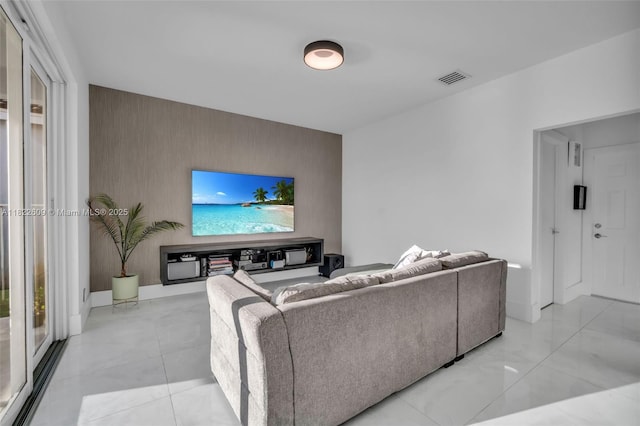 942 Lavender Cir, Weston, FL 33327 - living room with an accent wall