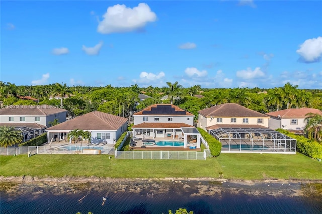 942 Lavender Cir, Weston, FL 33327 - view of subject property with a pool area