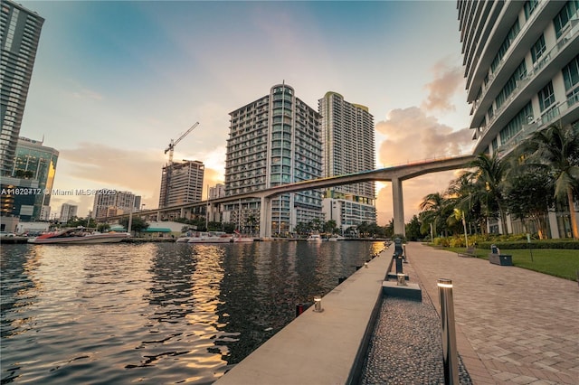 90 SW 3rd St Unit 3010, Miami, FL 33130 - view of community featuring a water view and a view of city