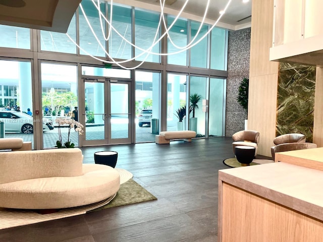 90 SW 3rd St Unit 3010, Miami, FL 33130 - community lobby featuring a towering ceiling