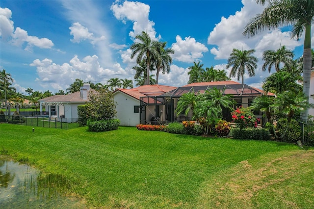 2489 Eagle Watch Ln, Weston, FL 33327 - view of yard with glass enclosure