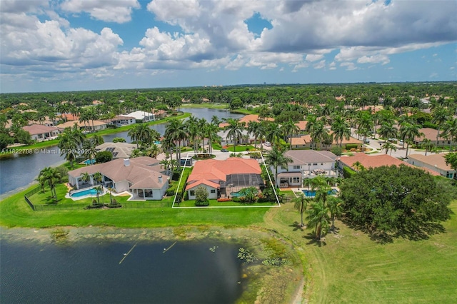 2489 Eagle Watch Ln, Weston, FL 33327 - aerial view of residential area with a nearby body of water