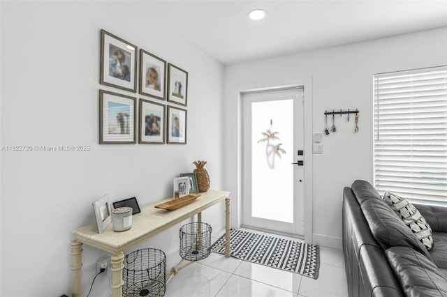 10371 SW 44th St, Miami, FL 33165 - tiled entryway featuring recessed lighting and plenty of natural light