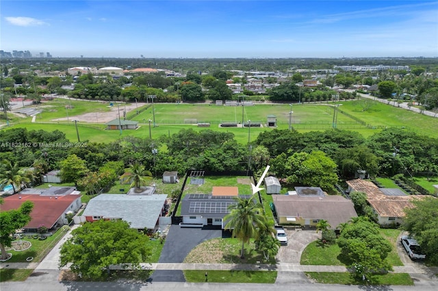 1772 SW 43rd Ave, Fort Lauderdale, FL 33317 - aerial overview of property's location featuring a tree filled landscape