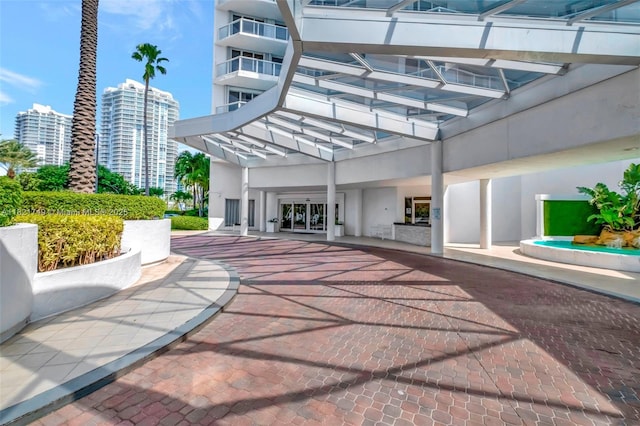 16425 Collins Ave Unit 311, Sunny Isles Beach, FL 33160 - view of patio featuring a view of city