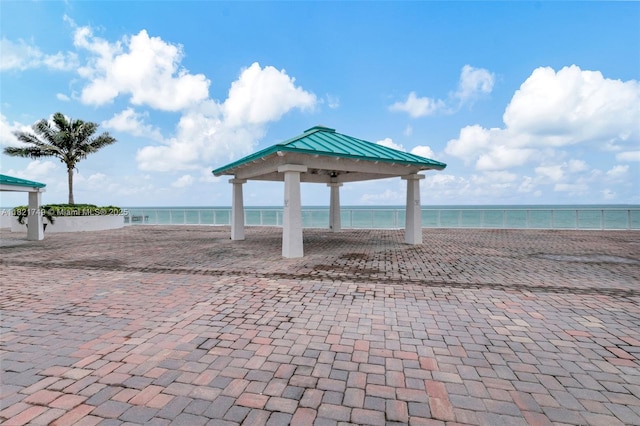 16425 Collins Ave Unit 311, Sunny Isles Beach, FL 33160 - surrounding community featuring a gazebo and a water view