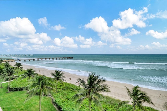16425 Collins Ave Unit 311, Sunny Isles Beach, FL 33160 - water view featuring nearby beach