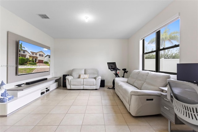 3557 W 94th Ter, Hialeah, FL 33018 - living room with light tile patterned flooring