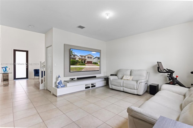 3557 W 94th Ter, Hialeah, FL 33018 - living area featuring light tile patterned floors