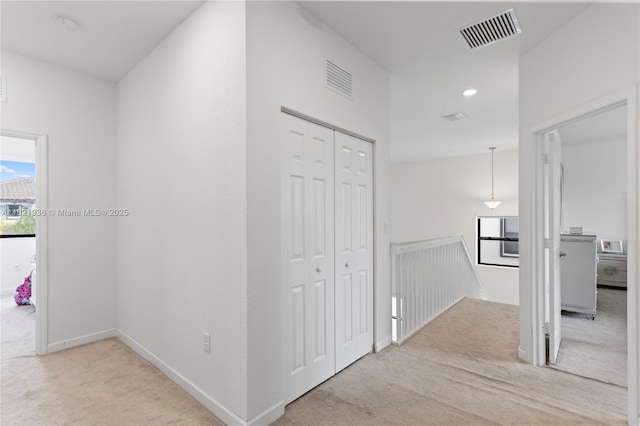 3557 W 94th Ter, Hialeah, FL 33018 - hallway with carpet flooring and an upstairs landing