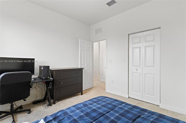 3557 W 94th Ter, Hialeah, FL 33018 - bedroom with carpet, a desk, and a closet