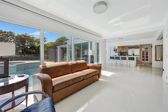 11230 SW 69th Ct, Pinecrest, FL 33156 - living area featuring light tile patterned floors