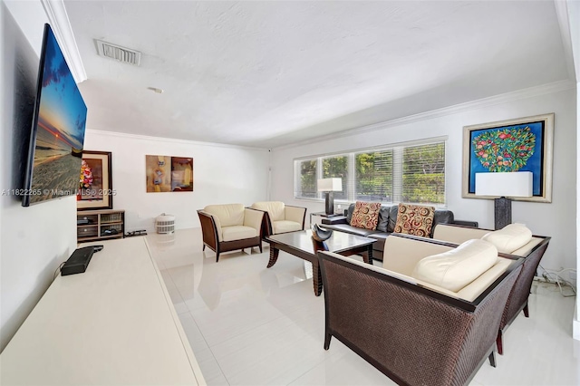 11230 SW 69th Ct, Pinecrest, FL 33156 - living area featuring ornamental molding